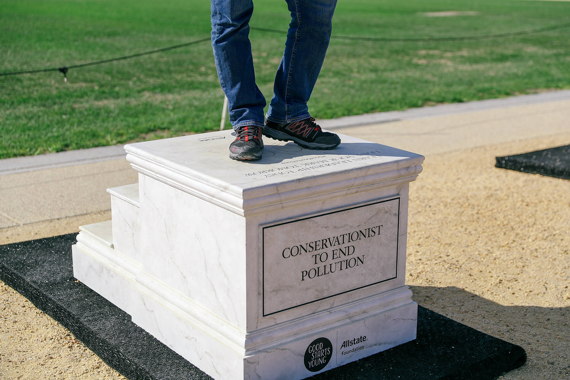 Good Starts Young Pedestals - Conservationist to End Polution